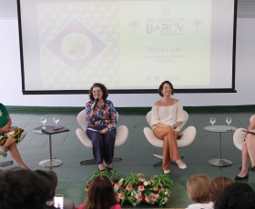 Lançamento, divulgação e exibição do filme Encontro com Darcy no Memorial Darcy Ribeiro. 28/04/2026. Foto: Beto Monteiro/GRE Ascom